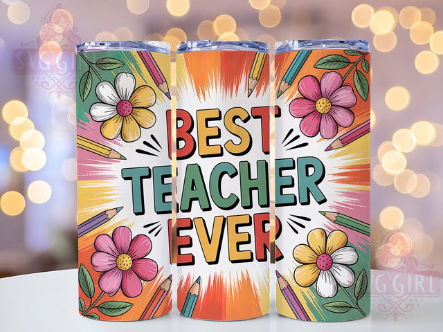 Blessed Teacher Appreciation Tumbler, Best Teacher Tumbler, Stylish 20oz Wrap, Sublimation Design, Trendy Gift Idea, Teacher Appreciation Wrap, Inspirational Teacher Tumbler Sublimation SvggirlplusArt 
