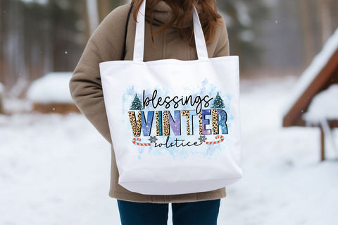Blessings winter solstice PNG Design Sublimation Designangry 