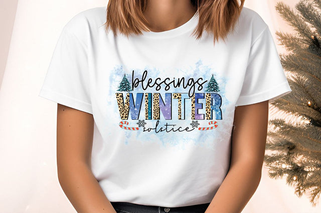 Blessings winter solstice PNG Design Sublimation Designangry 