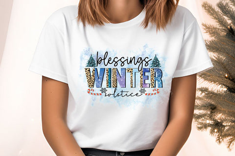 Blessings winter solstice PNG Design Sublimation Designangry 