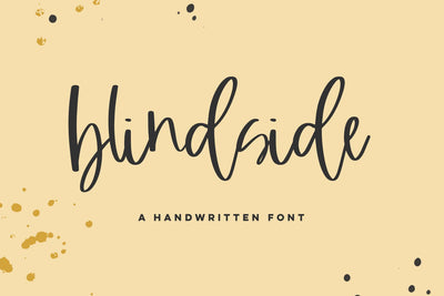 Blindside Script Font Beck McCormick 