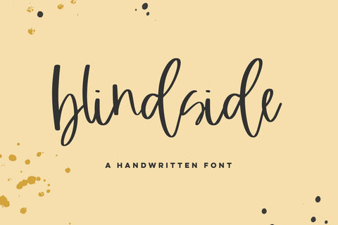 Blindside Script Font Beck McCormick 