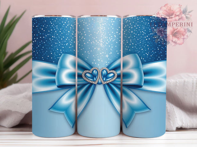 Bling Coquette Bow Sparkle Tumbler, Coquette Bow Sublimation Design, Glam Jewels Art, 20oz Glitter Tumbler, Whimsical Glam Mug, Sparkling Bow Cup, Elegant Jewel Wrap Sublimation Li Zamperini 