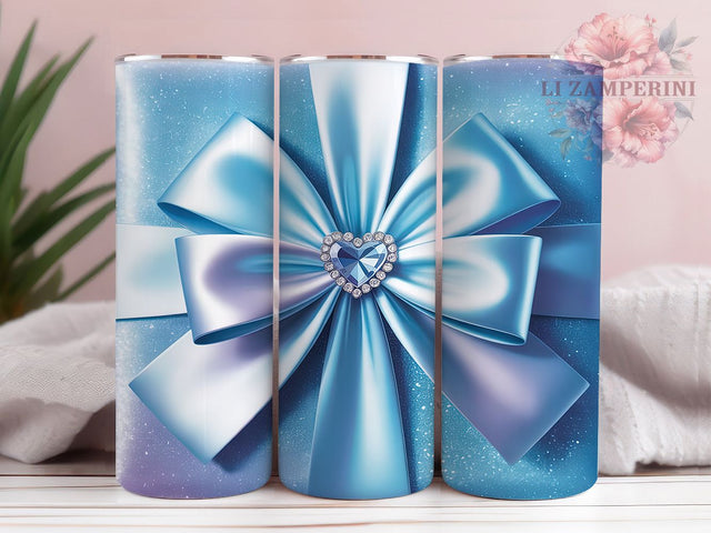 Bling Coquette Bow Sparkle Tumbler, Coquette Bow Sublimation Design, Glam Jewels Art, 20oz Glitter Tumbler, Whimsical Glam Mug, Sparkling Bow Cup, Elegant Jewel Wrap Sublimation Li Zamperini 
