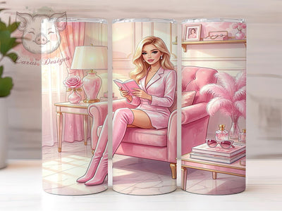 Bling Glam Diamond Sparkle 20oz Tumbler, Diamonds Sparkle, Fashion Girl, Luxurious Pink, White Glam, 20oz Tumbler Wrap, Sublimation PNG Sublimation Lara' s Designs 