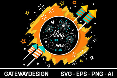 Bling In The New Year Svg SVG designmaster24 