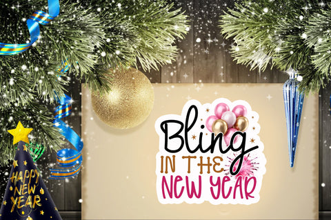 Bling in the Sticker Design Sublimation Regulrcrative 