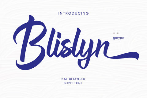 Blislyn Font gatype 