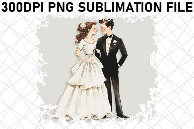 Blissful Beauty: Wedding PNG Kit Sublimation afrosvg 