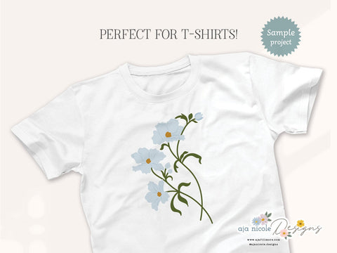 Blissful Blooms Floral Craft File SVG Aja Nicole Designs 