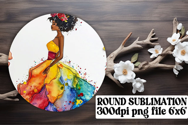 Blissful Bride & Groom Circle Designs Sublimation afrosvg 