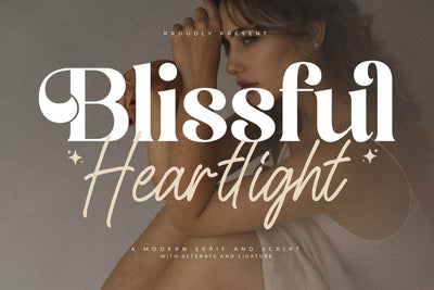 Blissful Heartlight Font Duo Font Storytype Studio 