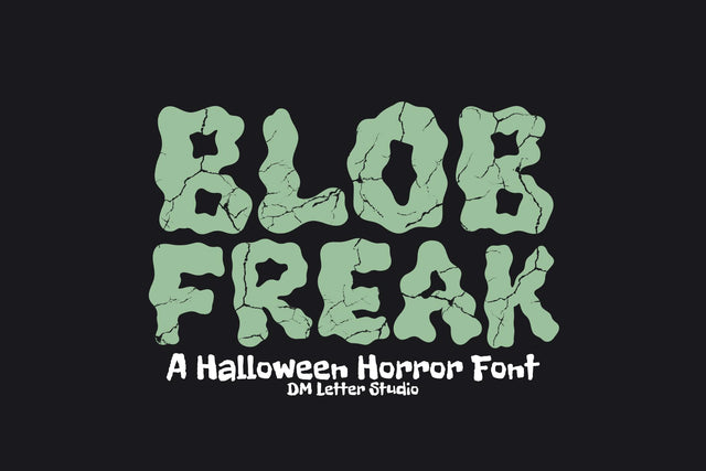 Blob Freak Font Dm Letter Studio 
