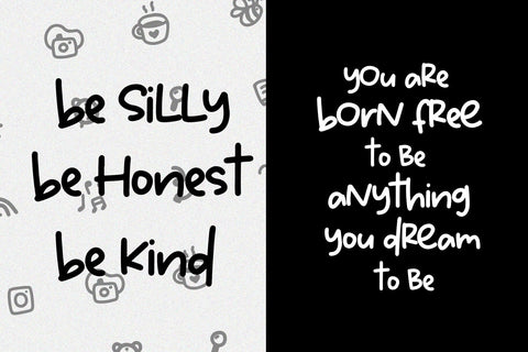 Block Note Font Dm Letter Studio 