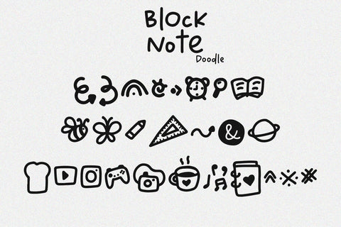 Block Note Font Dm Letter Studio 