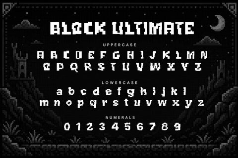 Block Ultimate Font Prasetya Letter 