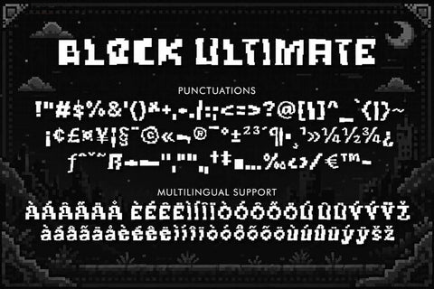 Block Ultimate Font Prasetya Letter 