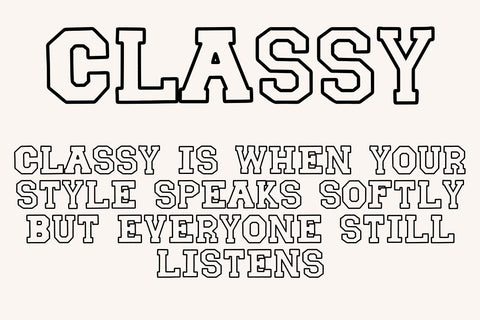 Blocksmith Outline Font Dm Letter Studio 