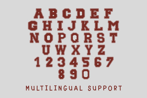 Blocksmith Varsity Font Dm Letter Studio 