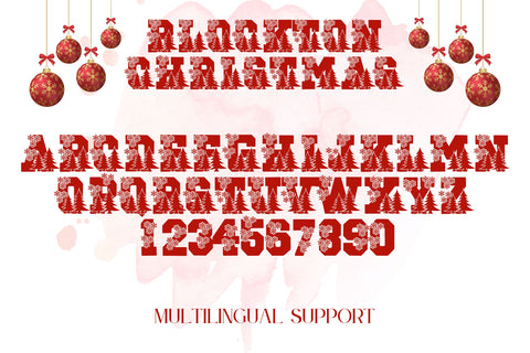 Blockton Christmas Font Dm Letter Studio 