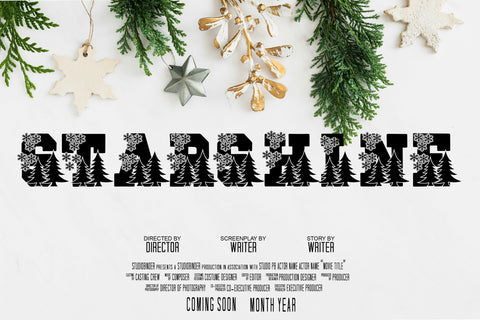 Blockton Christmas Font Dm Letter Studio 