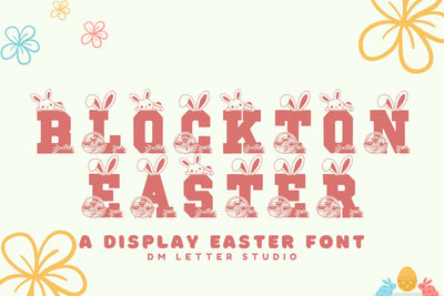 Blockton Easter Font Dm Letter Studio 