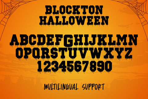 Blockton Halloween Font Dm Letter Studio 