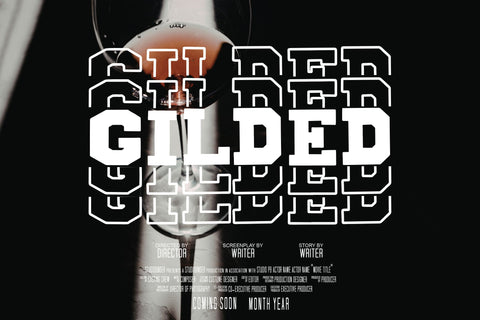 Blockton Stacked Font Dm Letter Studio 