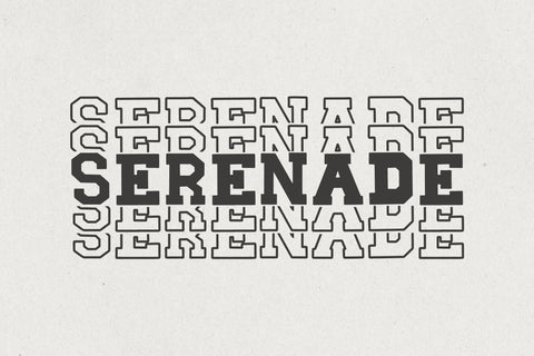 Blockton Stacked Font Dm Letter Studio 