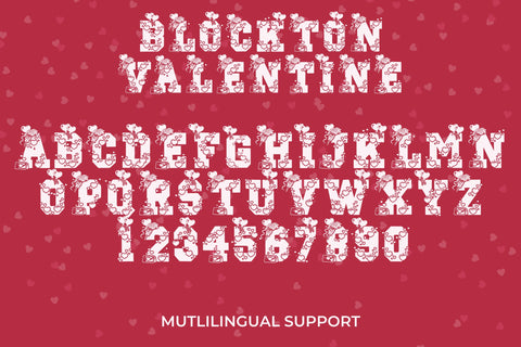 Blockton Valentine Font Dm Letter Studio 