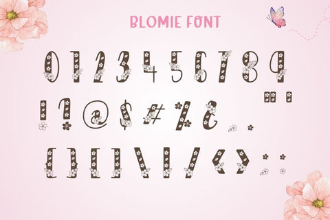 Blomie - Decorative Floral Font | Spring Wedding Craft Font Font AnningArts Design 