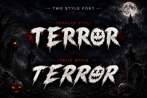 Blood Crimson Font Prasetya Letter 