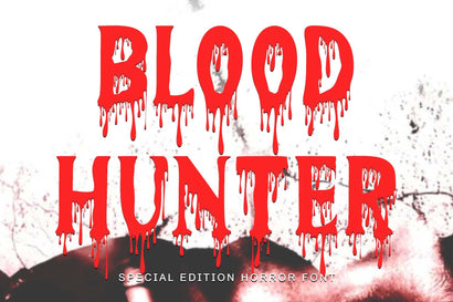 Blood Hunter Font Prasetya Letter 