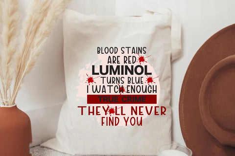 Blood stains are Red Ultraviolet lights are blue I watch enough Murder shows They'll never find you PNG Sublimation Jagonath Roy 