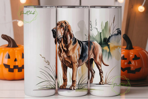 Bloodhound 20oz Tumbler Wrap Sublimation PixelChick 