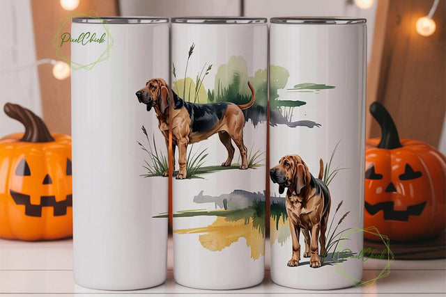 Bloodhound 20oz Tumbler Wrap Sublimation PixelChick 