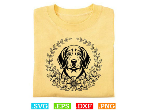 Bloodhound Puppy Svg, Dog Lover Svg, Dog Outline Svg SVG Creativeart88 