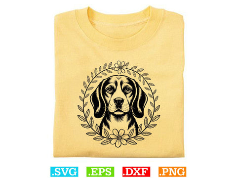 Bloodhound Puppy Svg, Dog Lover Svg, Dog Outline Svg SVG Creativeart88 