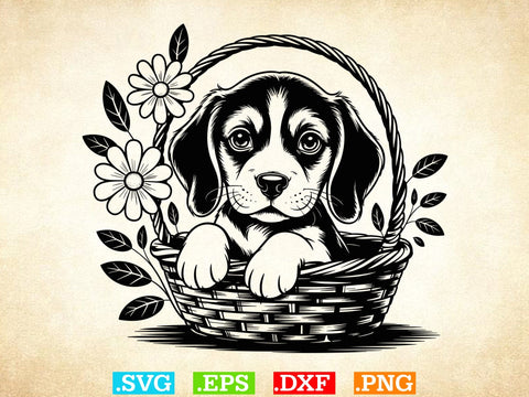 Bloodhound Puppy Svg, Dog Lover Svg, Dog Outline Svg SVG Creativeart88 