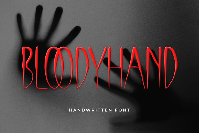 Bloody Hand Font Abo Daniel Studio 