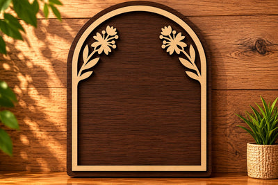 Bloom Arch Design Laser Cut Svg File Design SVG Regulrcrative 