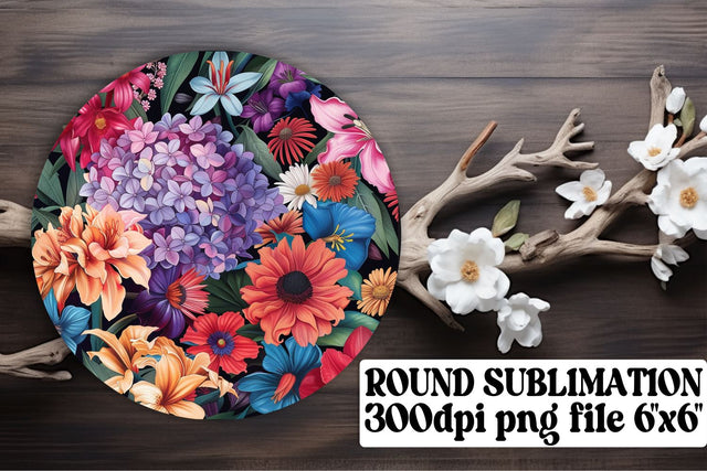 Bloom Bonanza Ornaments Car Coaster Sublimation Keychain PNG Sublimation afrosvg 