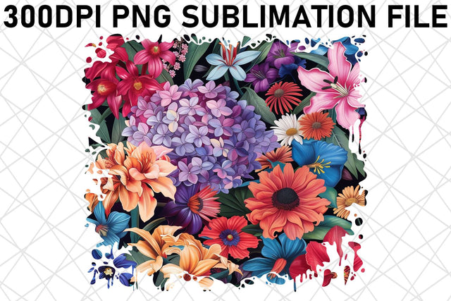 Bloom Bonanza Sublimation Vibrant Color Sublimation afrosvg 