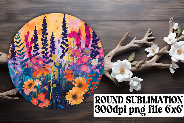 Bloom Bouquet Ornaments Car Coaster Decor Keychain PNG Sublimation afrosvg 