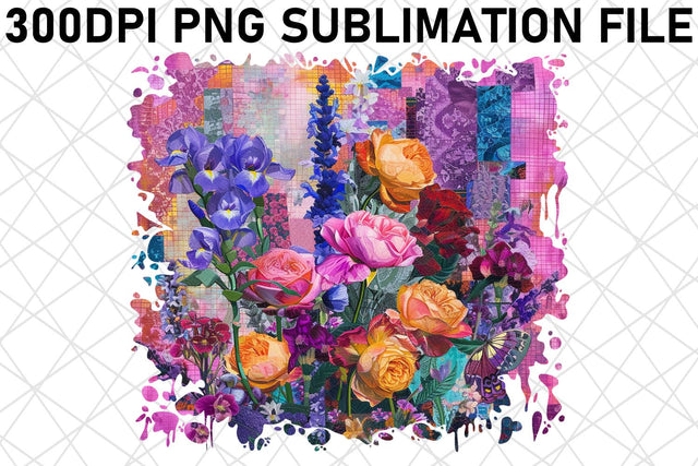 Bloom Bouquet PNG Vibrant Color Sublimation afrosvg 