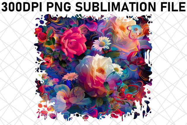 Bloom Delight tshirt Design Vibrant Color Sublimation afrosvg 