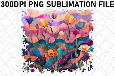 Bloom tshirt Design Vibrant Color Sublimation afrosvg 