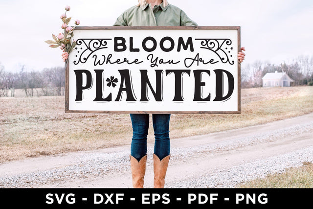 Bloom Where You Are Planted, Flowers Market SVG SVG CraftLabSVG 