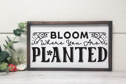 Bloom Where You Are Planted, Flowers Market SVG SVG CraftLabSVG 