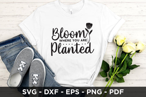 Bloom Where You Are Planted SVG Cut File SVG CraftLabSVG 